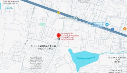 Godrej Gold County location map