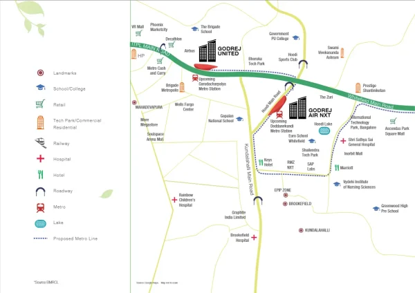 godrej air nxt location map